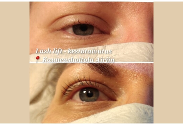 Lash Lift kestotaivutus kestovärjäyksen kanssa