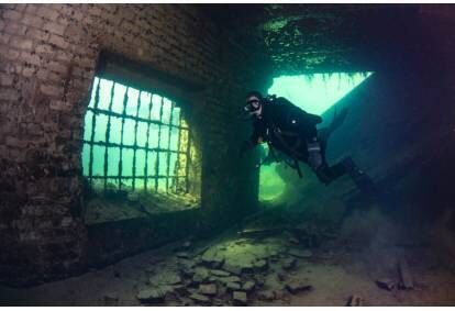 Sukeldumine Rummu Karjääri veealuses vanglas