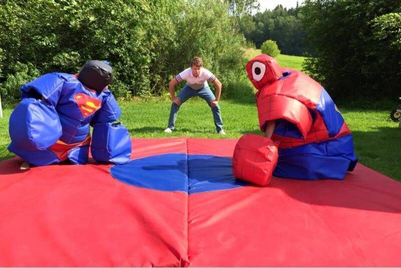 Lasten sumopuvut spiderman + superman