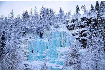 Korouoma Canyon Frozen Waterfalls